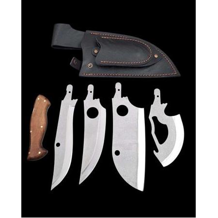 Doğada Özgürlüğün Anahtarı 4 Parça Bıçak Ve 1 Kabzeden Oluşan Kamp Seti