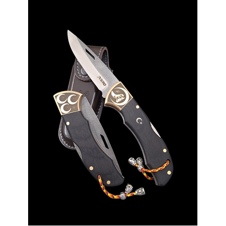 Premium N690 Böhler Çelik Çakı – Gravürlü,Balçıklı Yaylı Kilitli