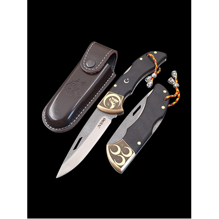 Premium N690 Böhler Çelik Çakı – Gravürlü,Balçıklı Yaylı Kilitli