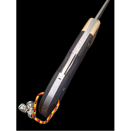 Premium N690 Böhler Çelik Çakı – Gravürlü,Balçıklı Yaylı Kilitli