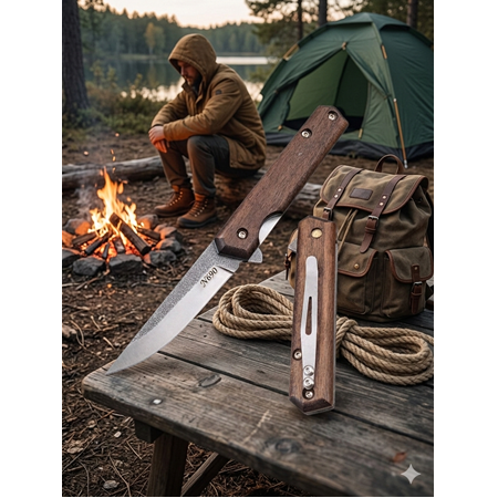 El Yapımı Profesyonel Kullanım için N690 Böhler Çelik İçten Kilitli Çakı