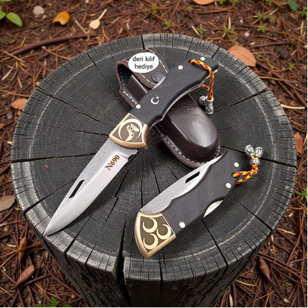 N690 Böhler çelik Kilitli yaylı çakı – dayanıklı, şık, güvenilir.