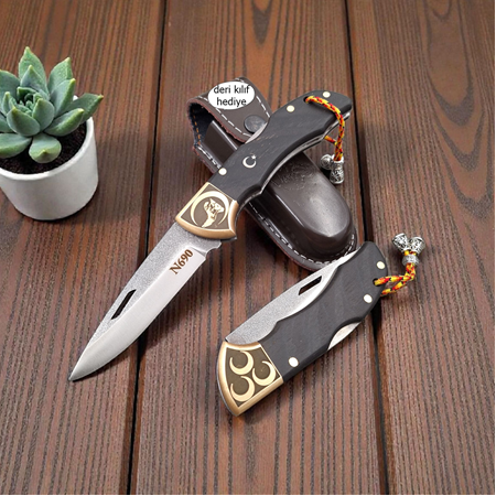 N690 Böhler çelik Kilitli yaylı çakı – dayanıklı, şık, güvenilir.