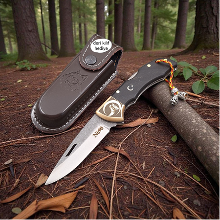 N690 Böhler çelik Kilitli yaylı çakı – dayanıklı, şık, güvenilir.