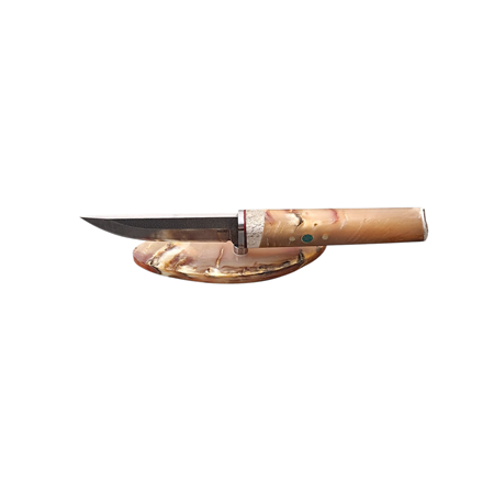 Kemik Kabzeli N690 Böhler Çelik Pukko Bıçak – El Yapımı Koleksiyonluk Model