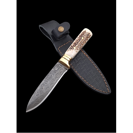 Geyik Boynuzu Kabzeli BUSHCRAFT Kampçı & Avcı Bıçağı