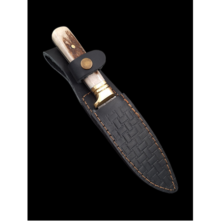 Geyik Boynuzu Kabzeli BUSHCRAFT Kampçı & Avcı Bıçağı