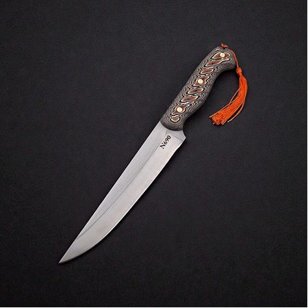 Profesyonel Kesim ve Doğrama İçin N690 Böhler Çelik Bıçak