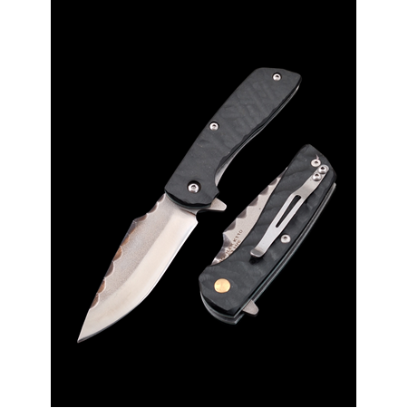 El Yapımı D2 K110 Çelik İçten Kilitli Çakı  Dayanıklı ve Keskin Tasarım