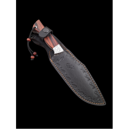 Özel Yapım Gravürlü Balçaklı Damascus KAMP&AV BIÇAĞI