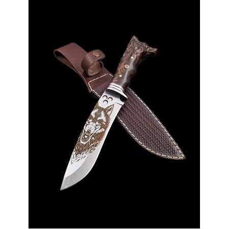 Kurt Baskılı Komando Jöh Pöh Avcı Bıçağı