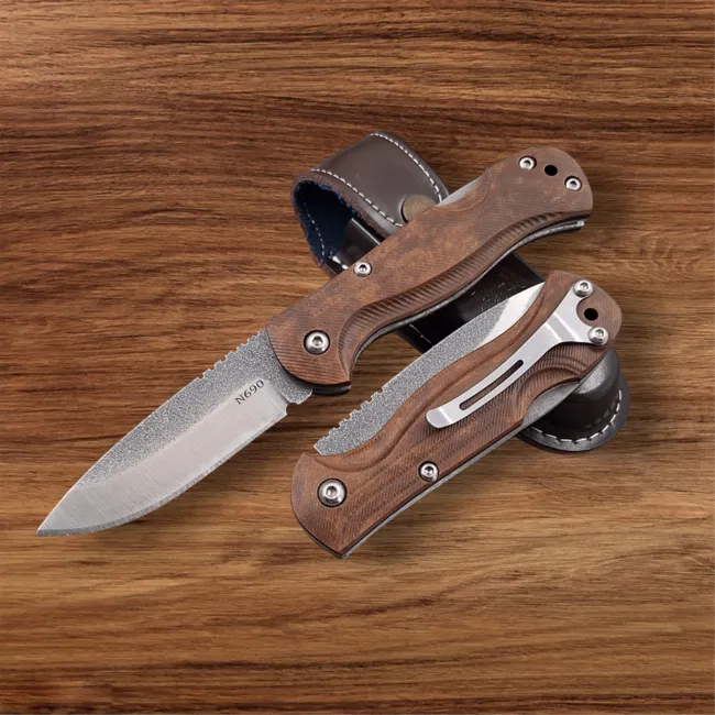 N690 Böhler Çelik Klipsli Kilitli Yaylı Cep Çakısı  Ab 1848