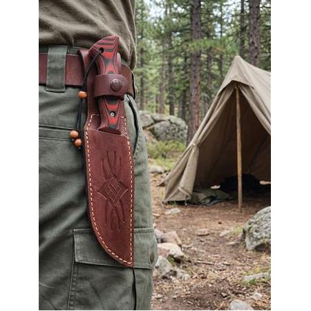 Outdoor & Avcı Bıçağı – N690 Böhler Çelik, Isıya Suya Dayanıklı C Carta Kabze