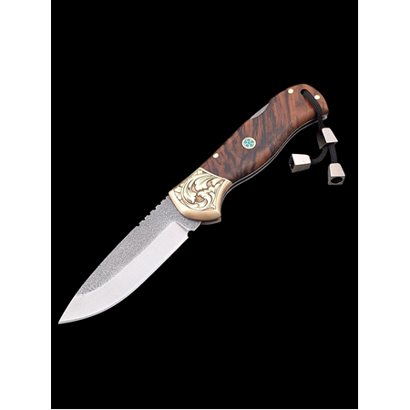 Gravür İşlenmiş Balçık,N690 Kalitesiyle Buluştu! N690 Çakı,Gücün ve Zarafetin Bir Arada Hali,,,