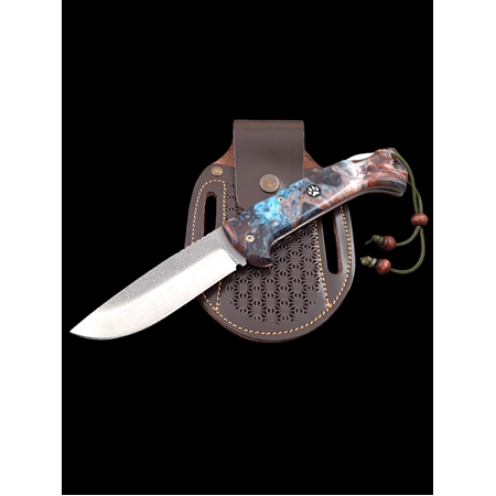Outdoor N690 Böhler Çelik El Yapımı Ful Epoksi Kamp&Av Kilitli  Yaylı Cep Çakısı