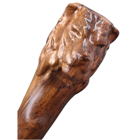 El Yapımı Aslan Başlı Av Kamp Koleksiyon Bıçağı-Şık Ve Dayanıklı Tasarım