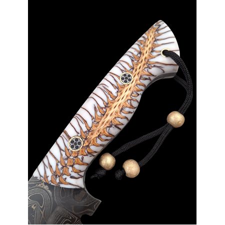 El Yapımı Tanto Damascus Kamp&Av Bıçağı