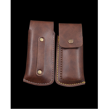 El Yapımı 24 Ayar Altın İşlemeli Gravürlü Kilitli Yaylı Cep Çakısı