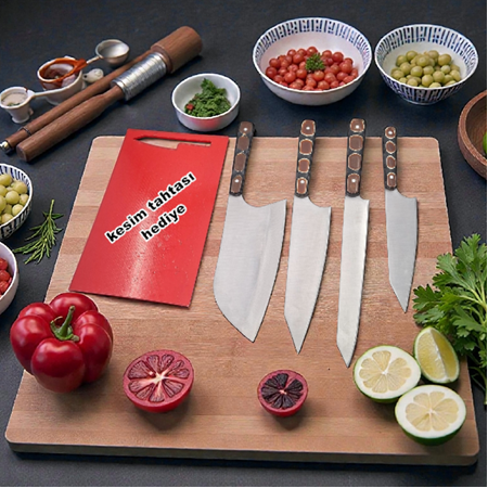 Profesyonel Şef Bıçağı Takımı-Mutfak Ve Et Bıçakları SETİ