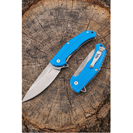 El Yapımı Kemer Klipsli İçten Kilitli N690 BÖHLER Çelik Av&Kamp Çakısı